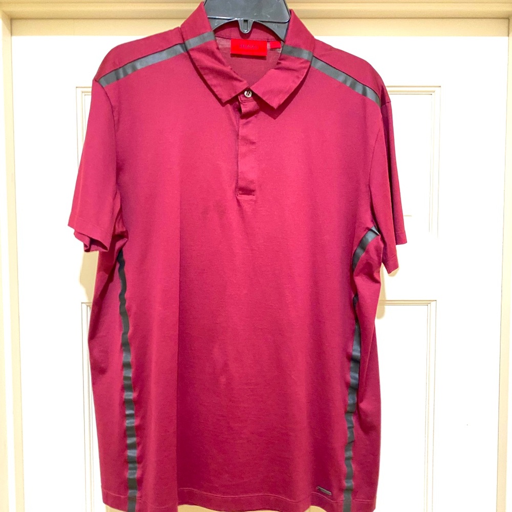 Hugo Boss Polo Shirt. Red. Size M.